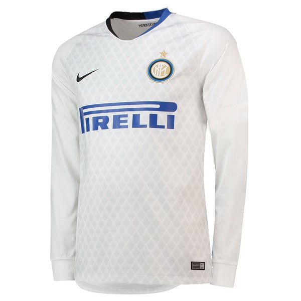 Trikot Inter Milan Auswarts Ml 2018-19 Weiß Fussballtrikots Günstig